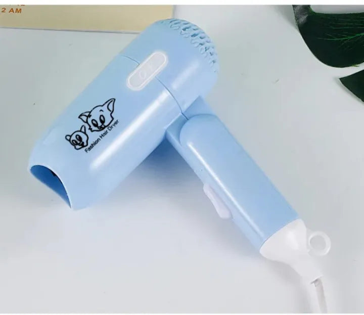 Cartoon Design Cute Hair, Dryer Foldable Portable Hair Dryer Mini Hair Dryer