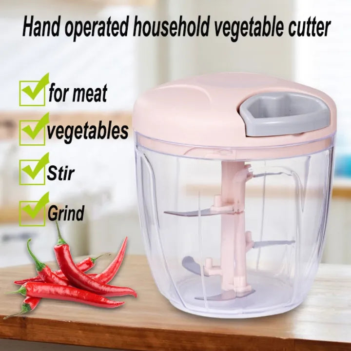 Veggie Chopper & Slicer Cucumber , Potato , Onion & Cheese Cutter, Garlic Grater, Egg Separator, Carrot Crusher Machine In Grey Color 900 ML Chopper  4 (40)